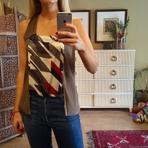 Etro Multicolor Geometric Blouse